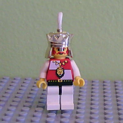 LEGO Minifigure-Royal Knights - King, with black/white legs-Castle / Royal Knights-CAS059-Creative Brick Builders